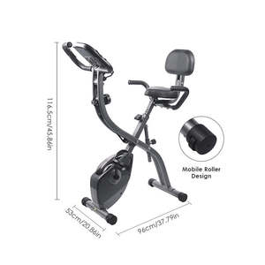 Vélo d'exercice <span class=keywords><strong>stationnaire</strong></span> intérieur pliable à la mode conception réglable portable pour la salle de sport à usage domestique <span class=keywords><strong>avec</strong></span> résistance magnétique pour le fitness - Product Image 3