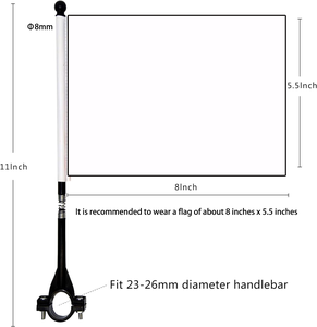 Bici all'aperto mostra bandiere di sicurezza con la casa staffa <span class=keywords><strong>da</strong></span> corsa asta della bici per la sicurezza del motociclo - Product Image 6