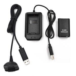 <span class=keywords><strong>Kit</strong></span> de estación de acoplamiento de carga de controlador inalámbrico 360 al por mayor con batería de plástico de soporte de carga con cable - Product Image 6