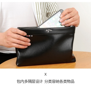 <span class=keywords><strong>Uomo</strong></span> in pelle Borse E Borse Fatte A Mano di Lavoro A Maglia Frizione Morbida Pelle di Grande Capacità Degli Uomini di Sacchetti di Spalla XF1005 - Product Image 3