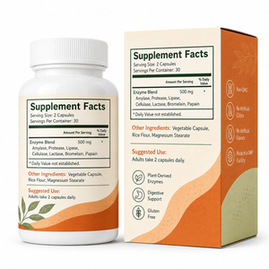 Capsules Probiotiques Véganes Biologiques Prébiotiques Multi-Enzymes en Gros pour le Soutien Digestif Personnalisable – Soins de Santé pour Adultes - Product Image 6