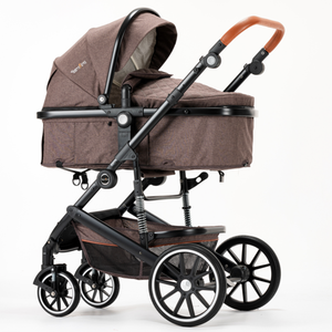 ई-कॉमर्स प्लेटफॉर्म पर हॉट-सेलिंग उत्पाद लिनन बेबी स्टलर एडजस्टेबल बेबी कैरिज कार सीट के साथ सो रही है - Product Image 2