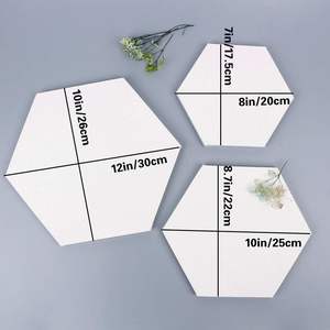 Ensemble de cadres de <span class=keywords><strong>toile</strong></span> <span class=keywords><strong>vierge</strong></span> en bois de pin hexagonal assemblé, 100% coton, apprêté, pour étudiants, artistes, peintres amateurs - Product Image 3