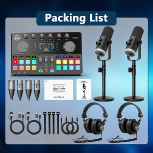 Dynamic Podcast Microphone Sturdy & Stable, Podcast Equipment Bundle Heavy Duty Microphone <b>Stand</b> for Radio - Product Image 2