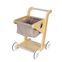 Poussette pour bébé Poupée Poussette pour les enfants qui jouent et marchent Jouets éducatifs en bois pour bébé marcheur Jouets de cuisine
