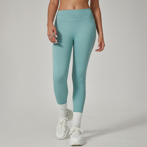 DFY Cintura alta Sin costuras Transpirable Pantalones de Yoga de longitud completa <span class=keywords><strong>Cameltoe</strong></span> Peach Butt Lift Estilo sólido <span class=keywords><strong>Leggings</strong></span> de talla grande - Product Image 6
