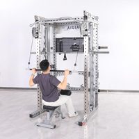 Professionnel Smith Squat Rack Cage Combo pour la maison Gym Musculation Banc Presse Pull Up Exercice