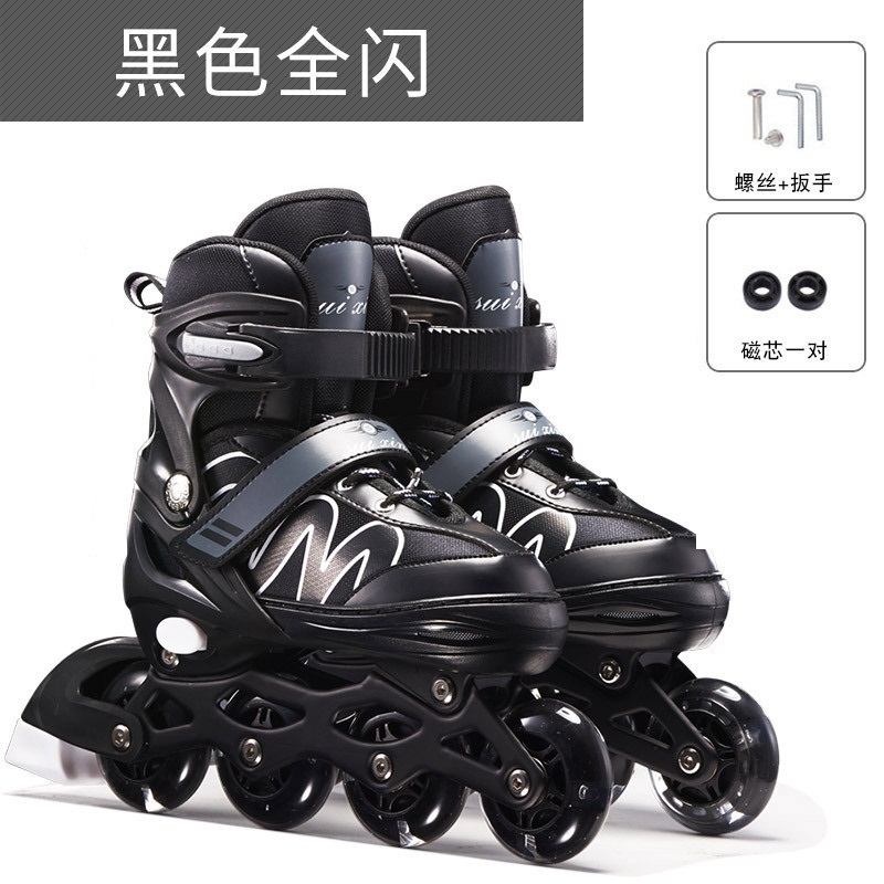 Hot Verstelbare 4 Knipperende Pu Wielen Roller Inline Skates Schoenen Voor Kinderen