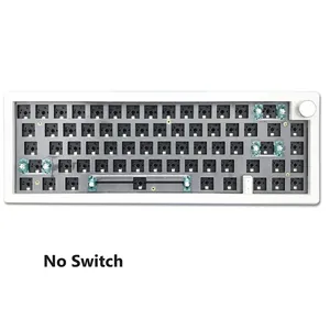 Kits de teclado mecánico para juegos, dispositivo retroiluminado personalizado con 67 teclas, BT, 2,4G, cable, bricolaje, intercambiable - Product Image 6