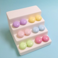 200 pièces/lot de cabochons en résine à dos plat, 16 mm, assortiment de couleurs macaron, motifs bonbons et desserts, aliments artificiels pour la décoration d'ongles