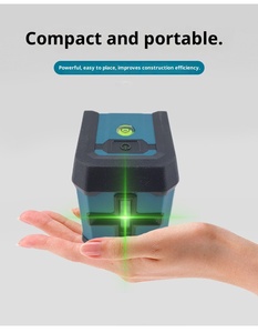 Niveau laser de qualité industrielle personnalisé en usine, petit instrument de niveau 2 lignes de lumière verte portable de haute précision - Product Image 6