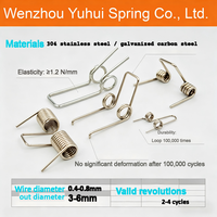 Papeterie personnalisée, mini-spirale en acier inoxydable de 10 mm, marque YU HUI, YH-099, pour cahier, reliure, clip à stylo, classeur, pour droitiers/gauchers
