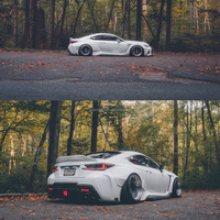 Kit carrosserie large style fusée pour Lexus RCF/RC-f, en fibre de carbone, avec diffuseur avant et arrière, diffuseur latéral et spoiler de coffre