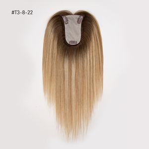 Topper de Cabello Europeo de Seda para Mujeres Blancas, Postizo de Cabello Humano Ondulado Remy para Mujeres, Toppers de Mono Lace - Product Image 6