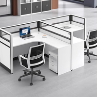 Postes de travail de bureau commerciaux au design moderne et luxueux Diviseurs et cloisons de bureau haut de gamme