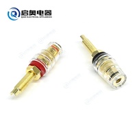 Bornier de haut-parleur d'amplificateur de connecteur de prise de banane clair étendu de 4mm pour borniers