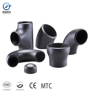 ASME B16.9 B16.28 High Pressure Industrial <strong>Pipe</strong> <strong>Fittings</strong> 45 90 180 Degree Black Seamless Carbon Steel Elbow Butt <strong>Welded</strong> - Product Image 1