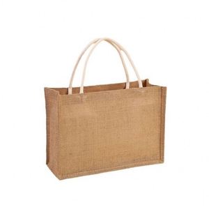 Hot Selling China Manufacturer Advertising <b>Gifts</b> Friendly Fashion Jute Tote Custom Design logo - Product Image 2