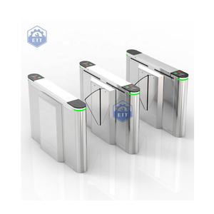 Tourniquet de sécurité pour le système de contrôle d'accès d'entrée Tourniquet de barrière d'aileron Porte inoxydable Bâtiment commercial bidirectionnel - Product Image 2