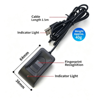 USB Fingerprint Reader Computer Fingerprint Password Login Device Plug & Play Windows-Hello Encrypted Unlock Fingerprint Reader