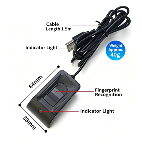 USB Fingerprint <strong>Reader</strong> Computer Fingerprint Password Login Device Plug &amp; Play Windows-Hello Encrypted Unlock Fingerprint <strong>Reader</strong> - Product Image 6
