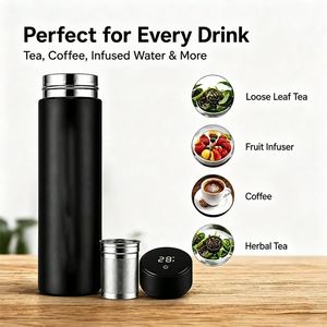 500ml Smart Thermal Cup LED Temperature Display 304 Stainless Steel Tumbler Vacuum Insulated Double Wall Water <b>Flask</b> Travel Gift - Product Image 4