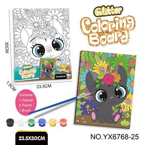 Ensemble de tableaux à colorier en papier pour enfants, jouet éducatif pour l'apprentissage précoce, peinture à l'aquarelle, design sirène - Product Image 6