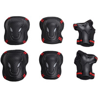 Protection complète unisexe pour adultes pour le roller : protections épaisses pour genoux, paumes et coudes