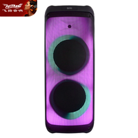 100W Puissant Double 12 Pouces Karaoké Haut-parleurs TWS bluetooth Sound Box Haut de Gamme Flamme Amplificateur Baffe Audio Haut-parleurs avec Micro