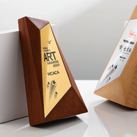 Trophée en bois personnalisé, récompense sportive d'entreprise, prix doré biseauté, logo gravé au laser, certificat, souvenir, cadeau