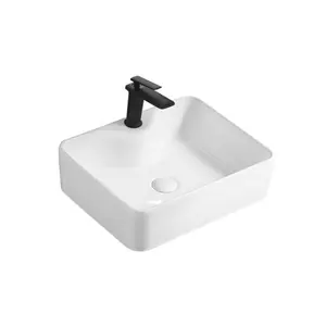 Wastafel S-931 kotak, kualitas desain kamar mandi Modern Art Basin meja Basin kamar mandi pemasangan di atas wastafel