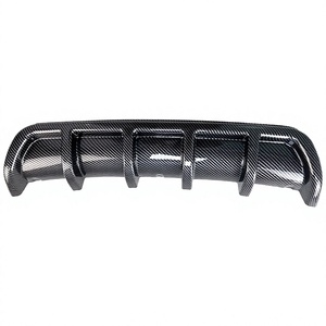 Protector de Parachoques Trasero Universal Estilo Deportivo ABS, Difusor Separador, Kit de Carrocería, Negro/Mate/Negro Carbón, 670 mm de Longitud, FK066, Fácil Instalación - Product Image 4