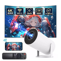 Nouveau projecteur intelligent LCD portable 4K pour cinéma maison, système Android WIFI 1080p HD, hologramme réglable, modèle 2025