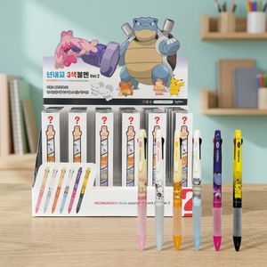 ปากกาลูกลื่น 3 สี 0.7 มม. ยี่ห้อ For You're Mine รุ่น Vol 2 ชุด 24 ด้าม หมึกหลากสี สไตล์เกาหลี น่ารัก ลาย Pikaed สำหรับเด็ก ขายส่ง - Product Image 2