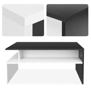 Coffee Table <strong>Side</strong> Table Living Room Home Furniture 2 Shelves Modern Storage Display <strong>Unit</strong> - Product Image 6