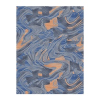 Tapis en laine pleine boucle abstrait de style médiéval pour usage commercial : hôtels, bureaux, bâtiments, aviations, navires de croisière
