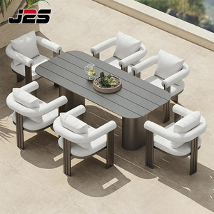 Sang trọng đồ nội thất ngoài trời Patio Set với đệm ghế và ngoài trời tếch bàn ăn - Product Image 1