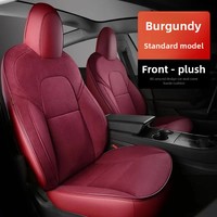 Housse de siège auto sur mesure pour Tesla Model 3 2019-2022, accessoires, couverture intégrale à 360 degrés, coussin en daim de haute qualité