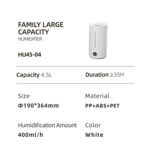 جهاز ترطيب كيجاو 4.5 لتر للمنزل، يضيف الماء من الأعلى، مرطب بالموجات فوق الصوتية، مرطب بالرذاذ البارد يستخدم للمكتب وغرفة النوم وغرفة المعيشة - Product Image 6