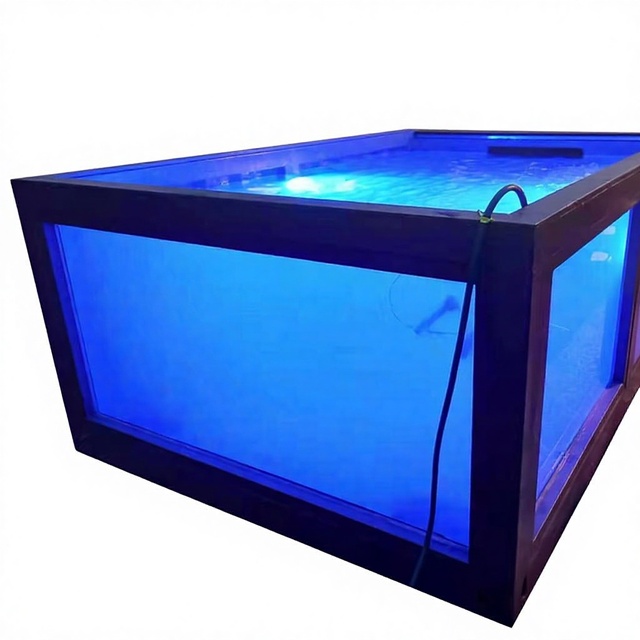 Outdoor Small Custom Semi Inground Prefab Shipping Container Pool Luxury Modular Children's Spa Pool Heated