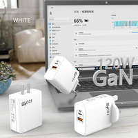 Adaptateur de charge rapide pour chargeur de téléphone mural 120W PD Quick Charge GaN USB Type C