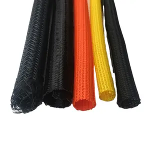 Изолированный плетеный рукав, расширяемый плетеный рукав для кабеля, самозакрывающийся изолированный гибкий шланг для ПЭТ