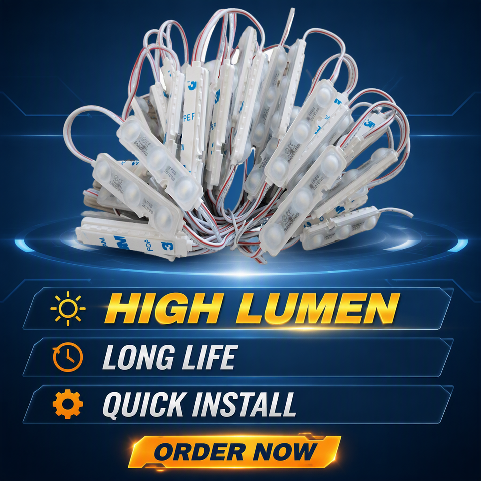 Colors In Roder For Led ZHENGTIAN White DC12V 3LED SMD5050 IP65 LED Injection Module with ...