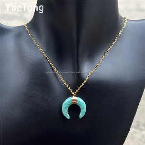 <span class=keywords><strong>Collana</strong></span> <span class=keywords><strong>con</strong></span> Pendente in Ametista Naturale a Forma di Luna <span class=keywords><strong>con</strong></span> Catena in Oro per Donna Gioielli di Alta Qualità Vendita all'Ingrosso - Product Image 6