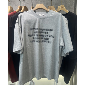 Camiseta Oversize Oscar Personalizada Estilo Retro Lavado con Estampado, Diseñ<span class=keywords><strong>o</strong></span> Distressed con Salpicaduras, Cuello Redondo, 100% Algodón, Nueva Colección 2026 - Product Image 4