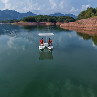 Catamaran gonflable de luxe pour la pêche et les loisirs en mer – Bateau gonflable motorisé pour les vacances en plein air