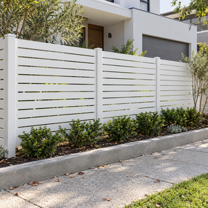 Paneles de Cerca de Privacidad de Aluminio con Lamas Horizontales, Tamaño Personalizado OEM, Recubrimiento en Polvo, Suministro Directo de Fábrica para Jardín, Villa, Balcón - Product Image 3