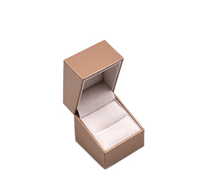 High End Lightweight PU Paper Jewelry <b>Box</b> Exquisite Design For Necklaces <b>Rings</b> Custom Colors Logos Durable Retail Packaging - Product Image 1