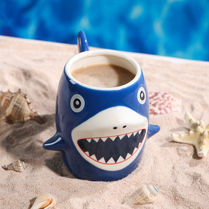 Taza de Café 3D con Diseño de Tiburón, Novedosa Taza de Agua para Niños, Ideal para Regalo - Product Image 2
