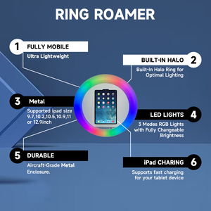 Ring Roamer 11 iPAD Photobooth Shell pour DSLR Camera Vertical iPad Stand-Cheap Price Party Supplies for Selfie and Photos - Product Image 4